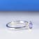 Gin & Grace 14K White Gold Real Diamond Ring (I1) with Genuine Blue Tanzanite