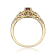 Gin & Grace 10K Yellow Gold Ruby With Diamond Ring