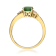 Gin & Grace 10K Yellow Gold Emerald &  Diamond Ring