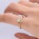 Gin & Grace 10K Yellow Gold Real Diamond Anniversary Ring (I1) with
Natural Ethiopian Opal