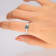 Gin & Grace 10K White Gold Blue Sapphire and Diamond Ring (I1)