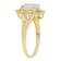 Gin & Grace 14K Yellow Gold Real Diamond Anniversary Ring (I1) with
Natural Australian Opal