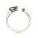 Gin & Grace 14K Yellow Gold Real Diamond Ring (I1) with Genuine Tanzanite