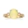 Gin & Grace 10K Yellow Gold Natural Ethiopian Opal & Real
Diamond (I1) Statement Ring