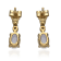 Gin & Grace 10K Yellow Gold Real Diamond(I1) Stud Earring with
Natural Opal