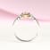 Gin & Grace 14K Two Tone Gold Real Diamond Ring (I1) with Genuine Morganite