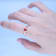 Gin & Grace 14K Rose Gold Real Diamond Anniversary Ring (I1) with
Natural Fire Opal