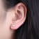 Gin & Grace 10K Rose Gold Genuine Morganite and Real Diamond (I1) Earring