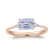 Gin and Grace 14K Rose Gold Aquamarine Ring with Diamonds