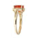 Gin & Grace 14K Yellow Gold Natural Fire OpalWith Real Diamond (I1)
Twirl Ring