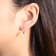Gin & Grace 14K Yellow Gold Real Diamond(I1) LeverBack Drop Earring
with Natural Australian Opal
