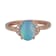 Gin & Grace 10K Rose Gold Natural Australian Opal & Real Diamond
(I1) Ring