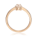 Gin & Grace 10K Rose Gold Real Diamond Ring (I1) with Genuine Pink Morganite