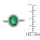Gin & Grace 14K White Gold  Emerald Ring with Diamonds