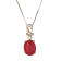 Gin & Grace 14K Yellow Gold Real Diamond(I1) Pendant Necklace with
Mexican Natural Fire Opal