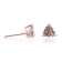 Gin & Grace 14K Rose Gold Stud Earring with Genuine Morganite