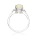 Gin & Grace 10K White Gold Real Diamond Ring (I1) with Natural
Ethiopian Opal