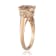 Gin & Grace 10K Rose Gold Morganite and Diamond Ring