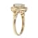 Gin & Grace 14K Yellow Gold Real Diamond Ring (I1) with Natural Opal