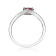 Gin & Grace 14K Yellow Gold Genuine Ruby and Real Diamond (I1) Ring