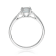 Gin & Grace 14K White Gold Blue Aquamarine with Diamond Ring