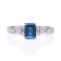 Gin & Grace 14K White Gold Blue Sapphire Ring with Diamonds