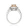 Gin & Grace 14k Two Tone Gold Morganite and Diamond Ring