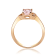 Gin & Grace 10K Rose Gold Real Diamond Eternity Ring (I1) with
Genuine Morganite