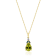 Gin and Grace 10K Yellow Gold Peridot Pendant with Diamonds