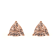 Gin & Grace 14K Rose Gold Stud Earring with Genuine Morganite
