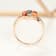 Gin & Grace 14K Rose Gold Real Diamond Ring (I1) with Natural Multi Sapphire
