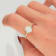 Gin & Grace 10K Yellow Gold Real Diamond Anniversary Ring (I1) with
Natural Australian Opal