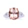 Gin & Grace 14K Two Tone Gold Morganite with Diamond Ring