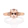 Gin & Grace 10K Rose Gold Morganite and Diamond Ring