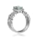 Gin & Grace 14K White Gold Aquamarine Ring with Diamond