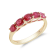 Gin & Grace 10K Yellow Gold Natural Ruby Engagment Ring