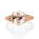 Gin & Grace 10K Rose Gold Morganite and Diamond Ring