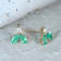 Gin and Grace10K Yellow Gold Natural Zambian Emerald Earrings with Real Diamonds