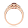 Gin & Grace 10K Rose Gold Raspberry color Natural Rhodolite Garnet
& Real Diamond (I1)