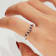 Gin & Grace 10K White Gold Real Diamond Ring (I1) with Natural Blue Sapphire