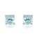 Gin & Grace 14K White Gold Aquamarine Stud Earring