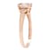 Gin & Grace 10K Rose Gold Genuine Morganite With Real Diamond (I1)
Statement Ring