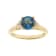 Gin & Grace 10K Yellow Gold Real Diamond Ring (I1) with Genuine
London Blue Topaz