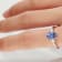 Gin & Grace 14K White Gold Blue Tanzanite Diamond Ring