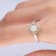 Gin & Grace 14K Two Tone Gold Real Diamond Ring (I1) with Natural Opal