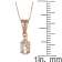 Gin & Grace 14K Rose Gold Real Diamond(I1) Pendant Necklace with
Genuine Morganite