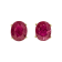Gin & Grace 14K Yellow Gold Stud Earring with Genuine Ruby