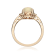 Gin & Grace 10K Rose Gold Real Diamond Ring (I1) with Natural Opal
