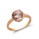 Gin & Grace 10K Rose Gold Morganite & Diamond Ring