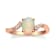 Gin & Grace 14K Rose Gold Natural Opal With Diamond (I1) Ring